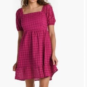 🆕 La Blanca Resortwear Dress Coverup Magenta Size L